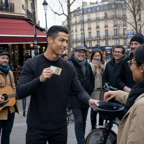 Scène de rue parisienne photoréaliste créée avec Nercus